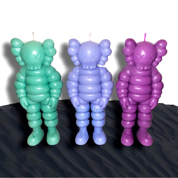 Hand Poured Kaws Figurine Statue Candle Designer Custom Decor Art - Picture 8 of 10